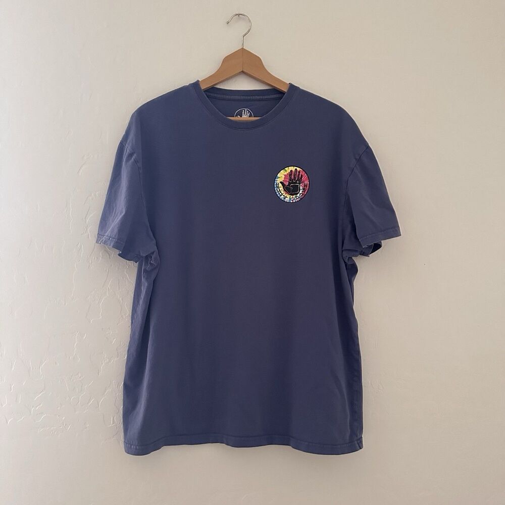 Body Glove BG Navy Tie Dye Graphic Logo Vintage Style Tshirt Shirt XL